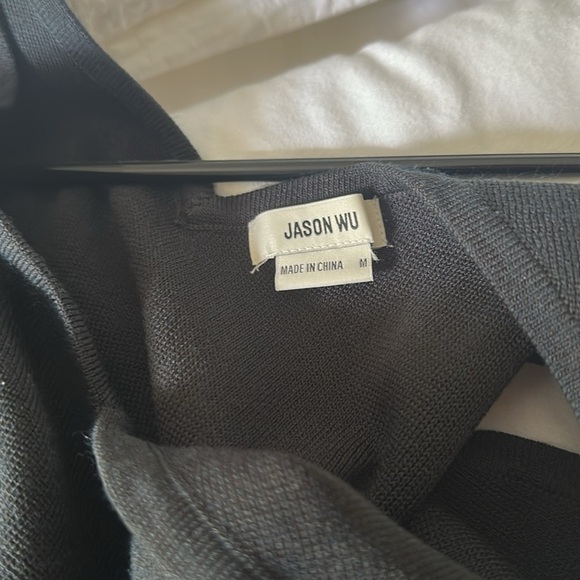 Jason Wu Black Tiered Dress - Picture 6 of 7